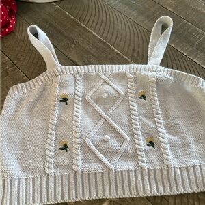 Wild Fable knit crop top with flowers button